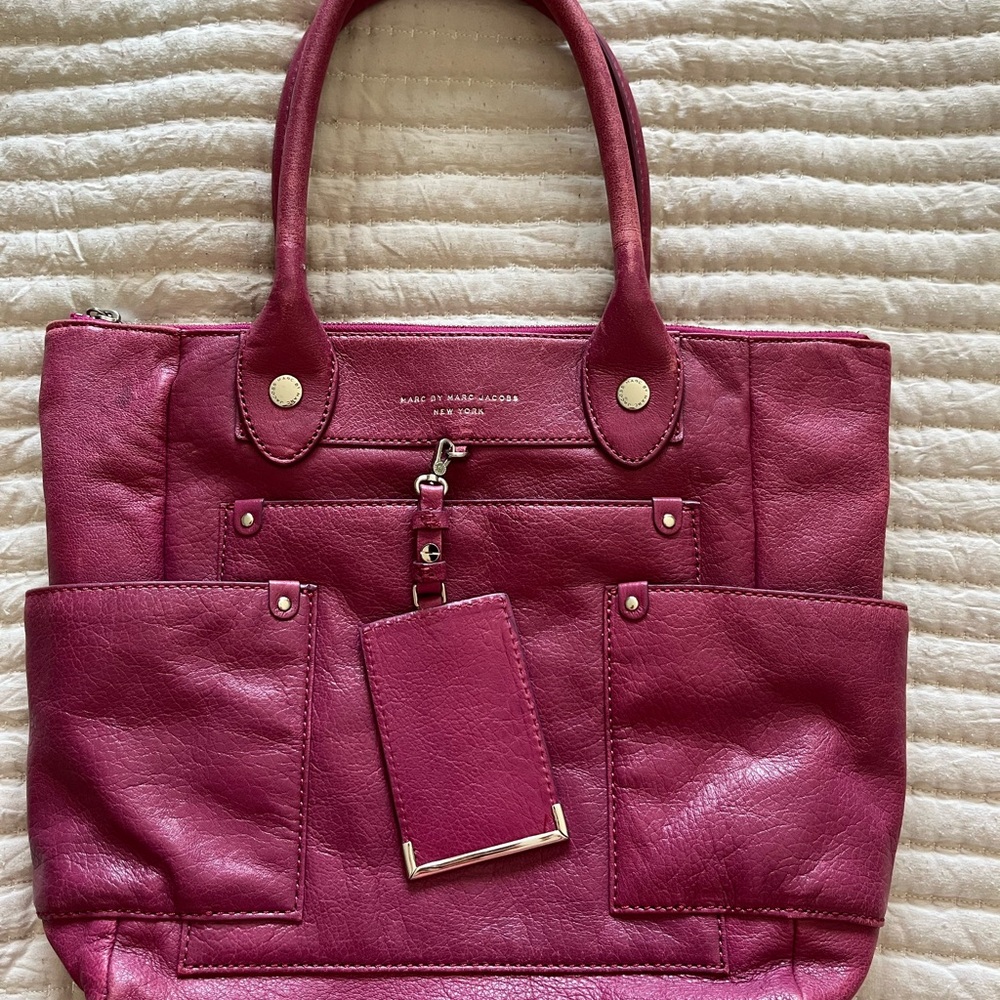 Marc Jacob’s Pink Leather Tote Bag